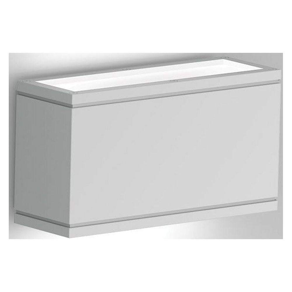 Rubix Oblong White Aluminum Dimmable LED Wall Sconce