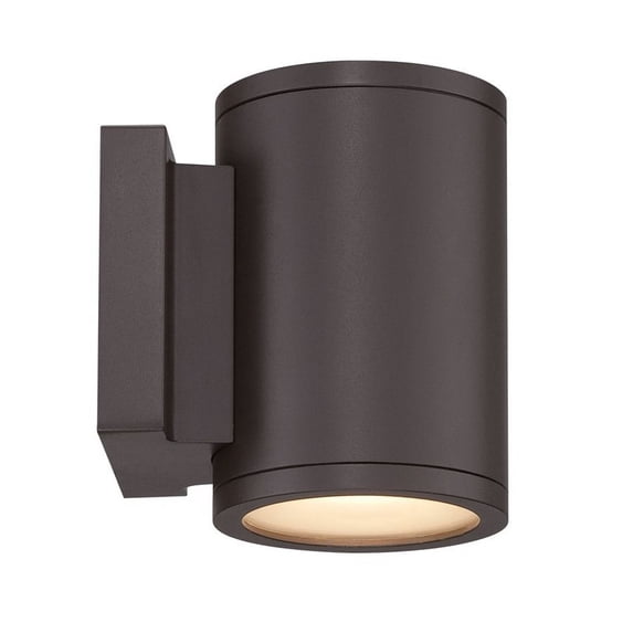 WAC Lighting WS-W2604-GH Tube 1 Light Energy Star LED Up and Down Wall Light,Gra