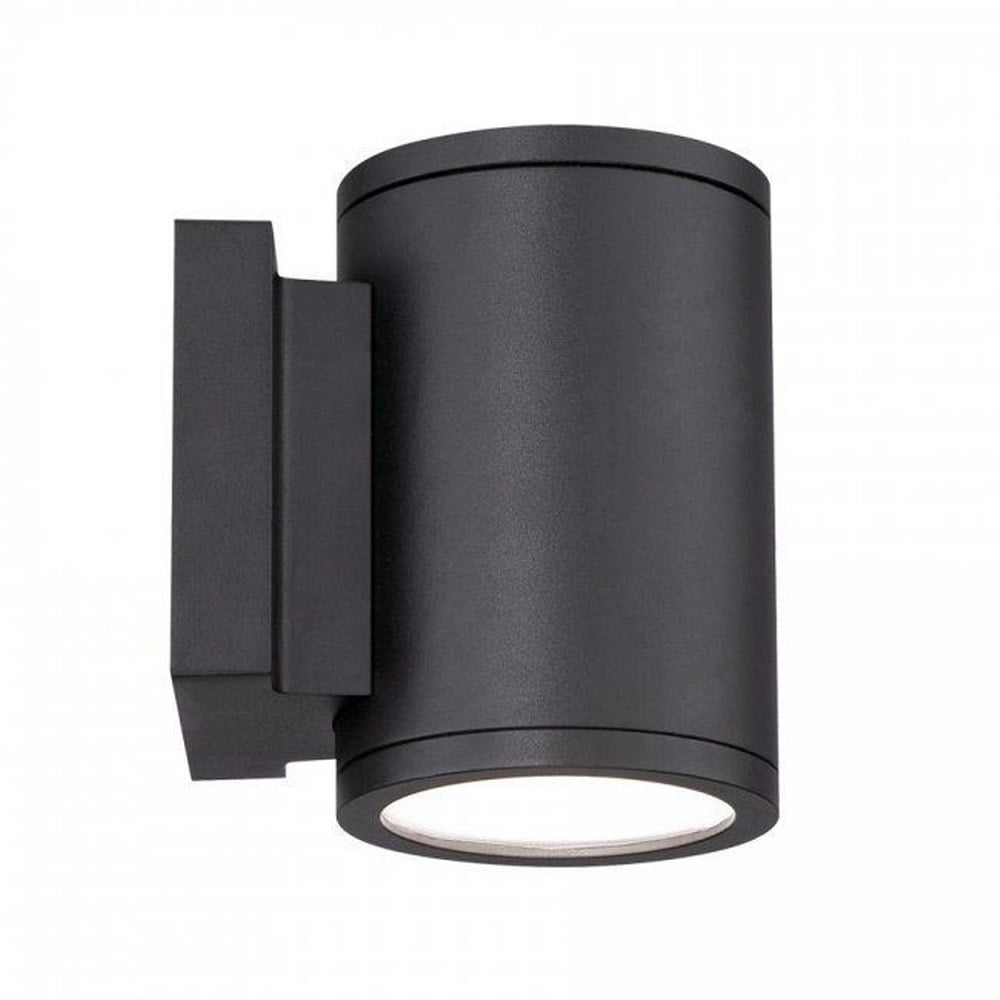 Eclipse 5" Black Cylinder Direct Wired LED Sconce