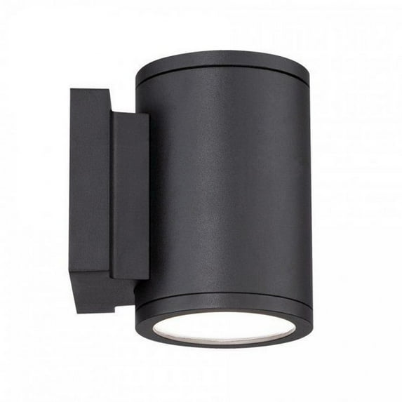 Wac Lighting Ws-W2605 Tube 5" Tall 1 Light Led Outdoor Wall Sconce - Black