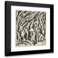 thumbnail image 1 of Wacław Wąsowicz 20x24 Black Modern Framed Museum Art Print Titled - Landscape with a Church (1920), 1 of 5