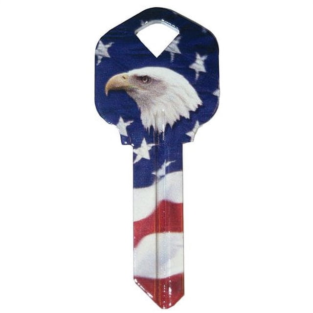 Wackeys WacKeys 89871 Blank Key, Bald Eagle Design, Kwikset/66 KW1, Brass ...