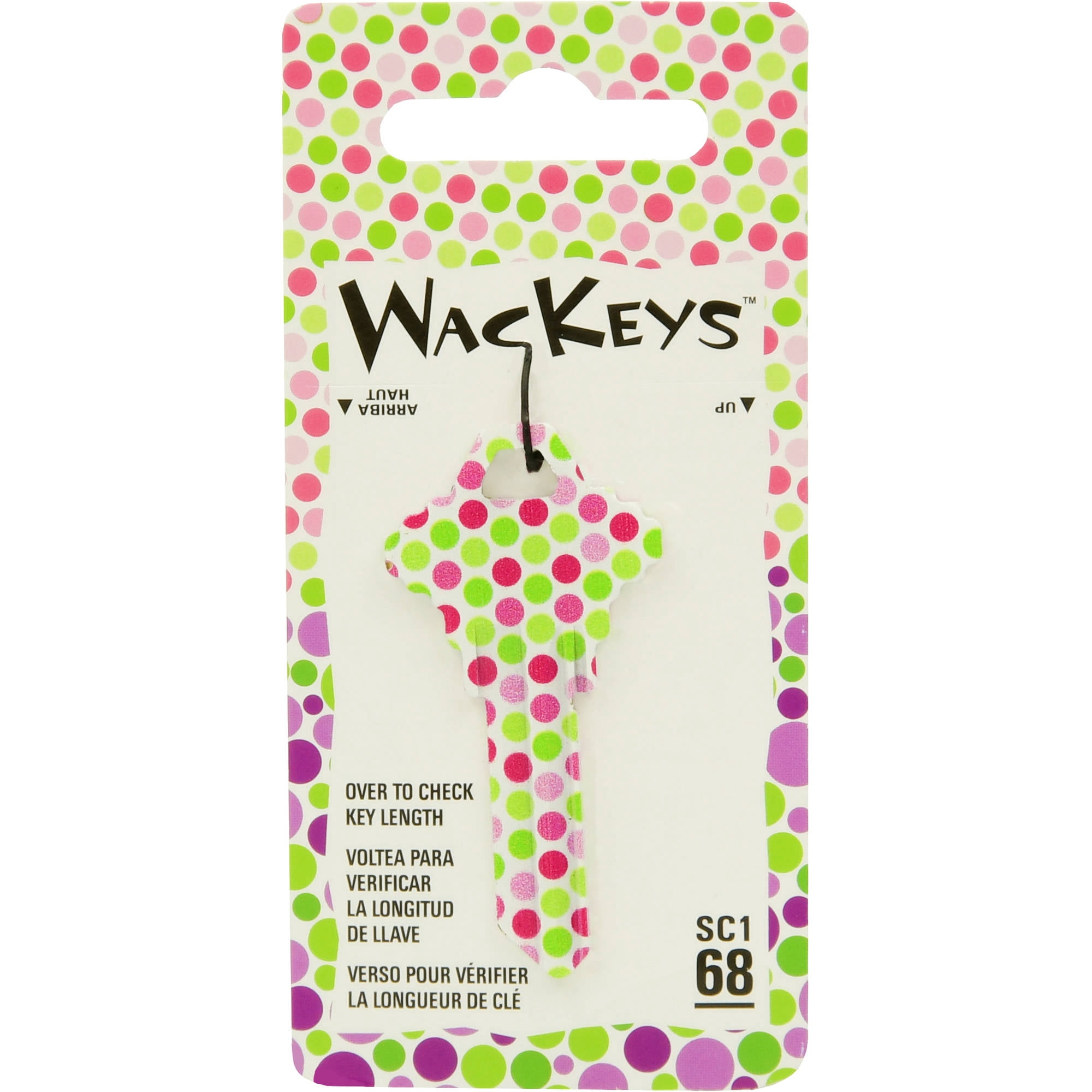 Wackeys WacKeys Polka Dot Universal Key Blank #68, SC1 - Walmart.com