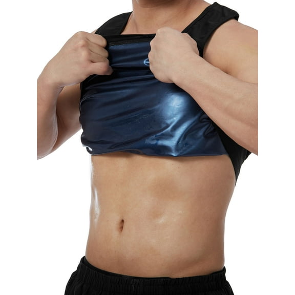 Wacanda Men Neoprene Sauna Vest Body Shaper Waist Trainer Slimming Compression Shapewear Corset Abdomen Corset Top