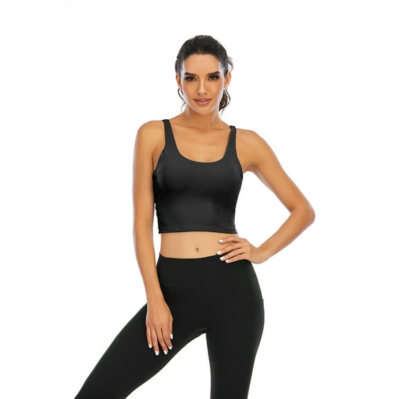 Wacanda Women Tube Top Chest Pad Vest Without Steel Ring Sling Vest Workout Comfortable Sexy Sports