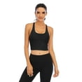 thumbnail image 1 of Wacanda Women Yoga Vest Underwear Yoga Fitness Sports Bra Comfort Underwear Athletic Vest Sport Bra Padded Vest Ladies Casual Vest, 1 of 6