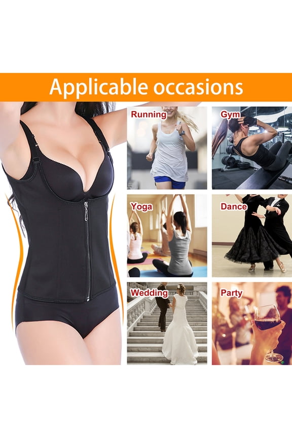 Women's Waist Trainer Cincher Sweat Vest Corset Tummy Control Shapewear Body Shaper Slimmer Workout Fitness