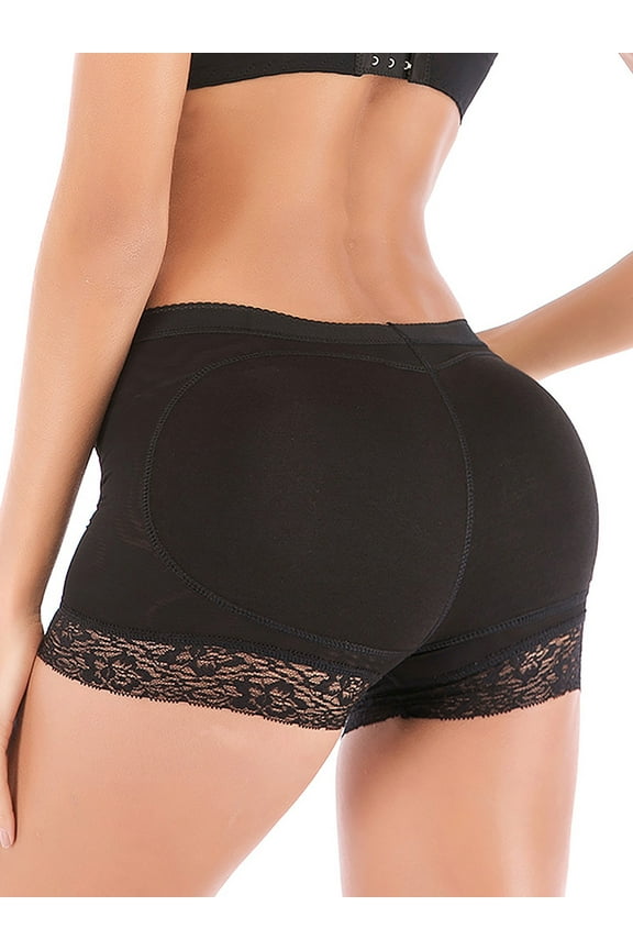 Womens Padded Hip Enhancer Shorts High Waist Body Shaper Panty Padded Pad Butt Lifter Booty Trainer Control