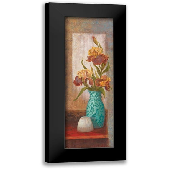 Wacaster, Linda 11x24 Black Modern Framed Museum Art Print Titled - Spiced Jewels II