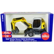 Wacker Neuson EW65 Mobile Excavator Yellow and Gray 1/50 Diecast Model by Siku