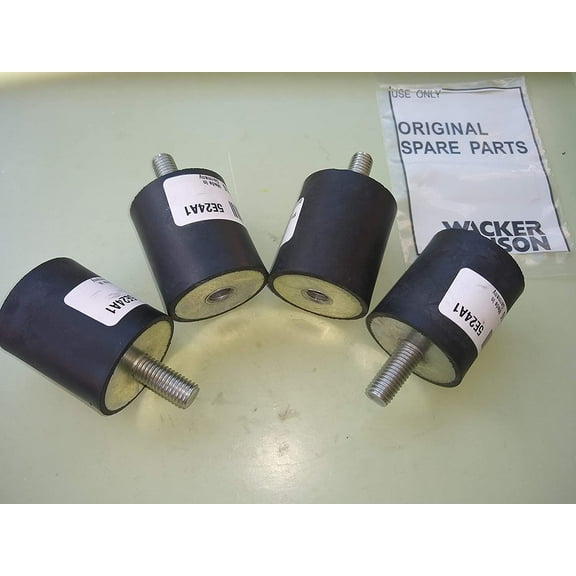 Wacker VP1550, VP1340 Plate Compactor Tamper Part, Rubber Shock Mount Set of 4