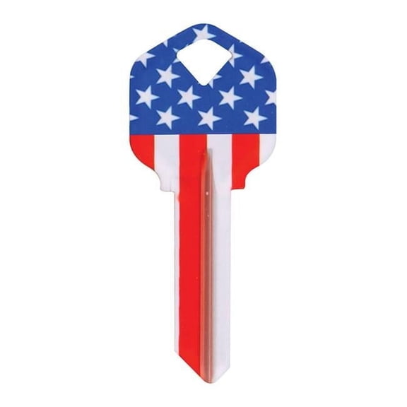 Wackey Stars & Stripes House & Office Blank Single Sided Universal Key - Pack of 6