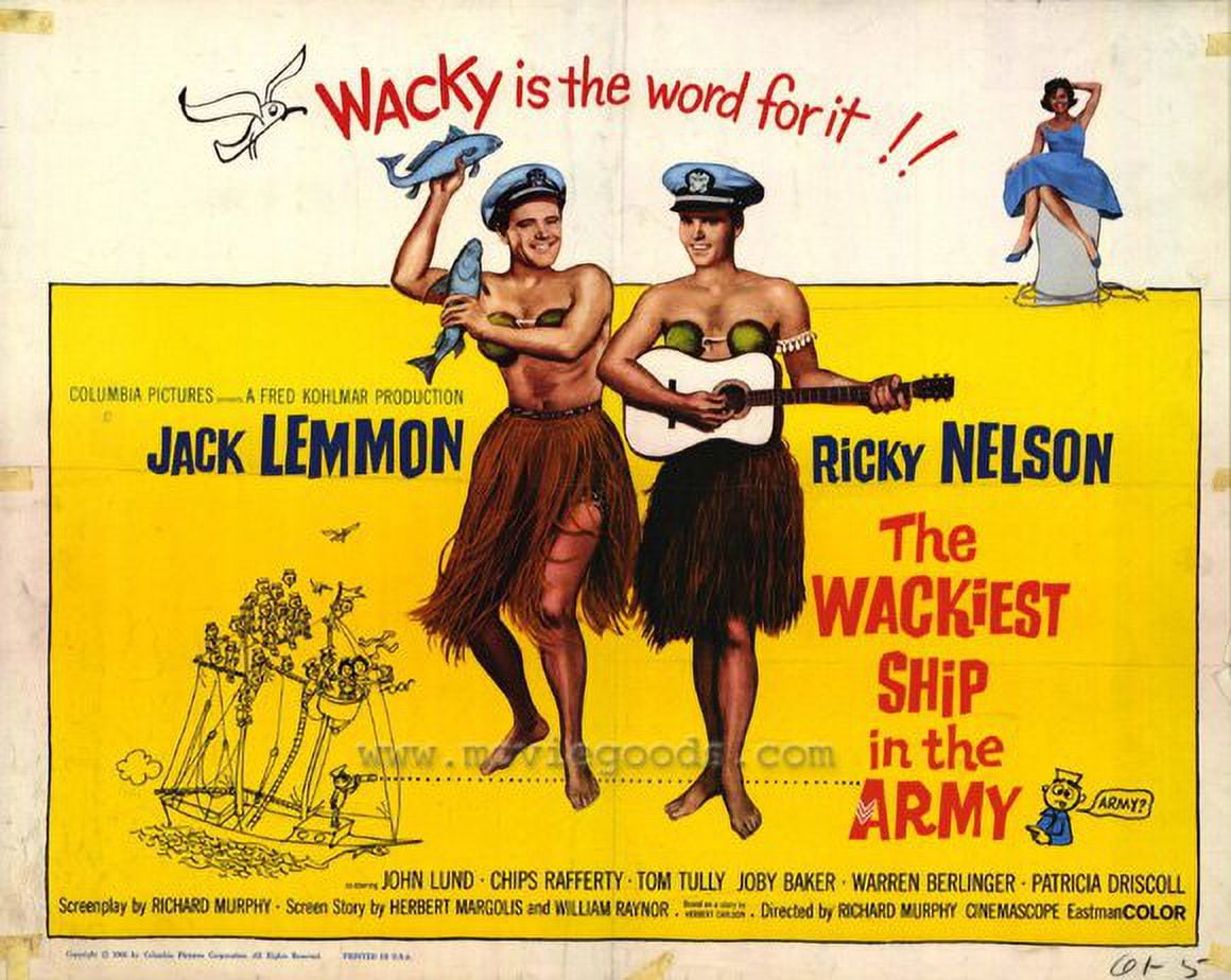 Wackiest Ship In the Army Poster Movie Half Sheet B 22 x 28 In 56cm x