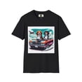 thumbnail image 1 of Beagle Dogs Softstyle T-Shirt - Wacky Sports Car Design, 1 of 10