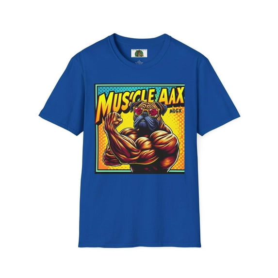 Wacky Bulldog Muscle Pop Art