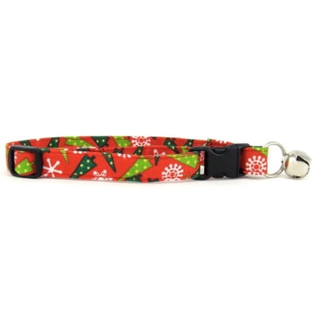 Wacky Christmas Trees Cat Collar