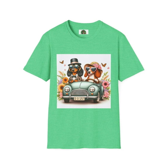 Wacky Dachshund pretty flowers t shirt