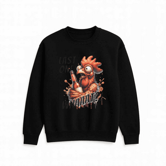 Wacky Loving Rooster Funny Farm Animal Father Humor Sweatshirt, for men & women, up to size 5XL