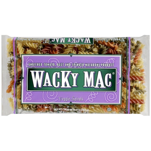 Wacky Mac Veggie Spirals Pasta 12 oz (Pack of 17)