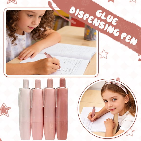 Wacky Niki Retractable Correction Tape, Assorted Gradient Colors Dispenser, 4 Count