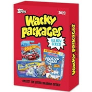 Collectible Wacky Packages 2023 All New Series Trading Card Pack 12 Subjects, 10 Base Stickers & 2 Hits