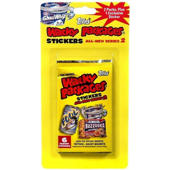 Wacky Packages Series 2 Trading Card Blister Pack Trading Card Stickers