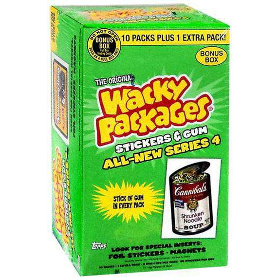 Wacky Packages Series 4 Trading Card Stickers Bonus Box Trading Card Stickers