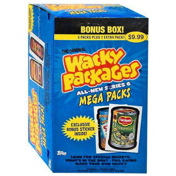 Wacky Packages Series 6 Trading Card Sticker Bonus Box