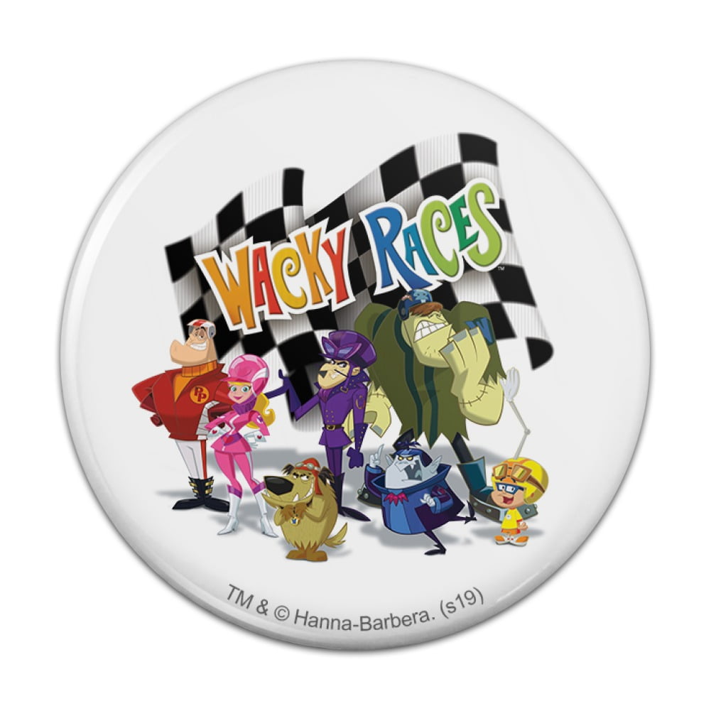Wacky Races Crew Kitchen Refrigerator Locker Button Magnet - Walmart ...