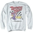 thumbnail image 1 of Wacky Races Dastardly & Muttley 2 Unisex Adult Crewneck Sweatshirt,White, Small, 1 of 1