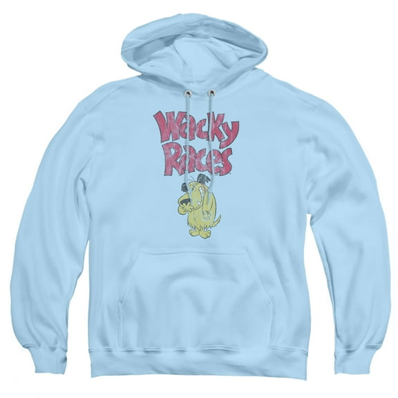 Wacky Races Muttley 2 Adult Pull-Over Hoodie, Light Blue, 2X Large