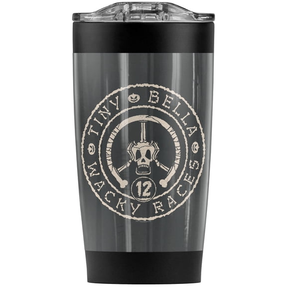 Wacky Races Tiny Bella Logo Stainless Steel Tumbler 20 oz Coffee Travel Mug/Cup, Vacuum Insulated & Double Wall with Leakproof Sliding Lid | Great for Hot Drinks and Cold Beverages