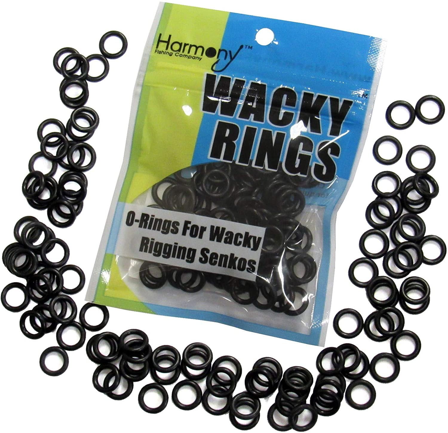 Wacky Rings - O-Rings for Wacky Rigging Senko Worms 100 orings for 4+5 inch  Senkos, Available in many colors 