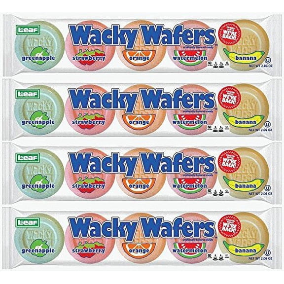 Wacky Wafers - 4 count - 1.2oz Packs