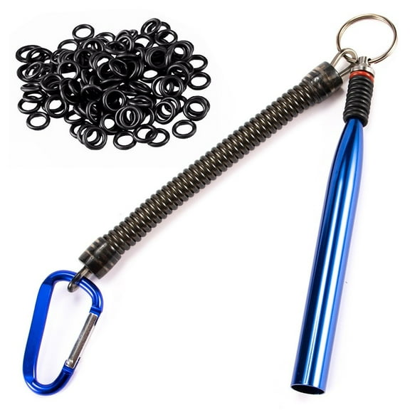 Wacky Worm Rig Tool Bass Fishing With Carabiner O Rings Kits 6Mm Senko O Ring Tool For Soft Baits Lures Fishing Tackle Accessori