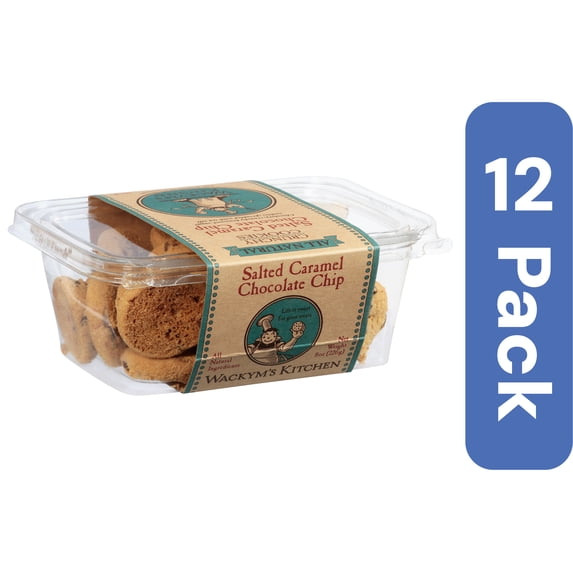 Wackym's Kitchen Chocolate Chip Caramel Cookies 8 oz (Pack of 12)