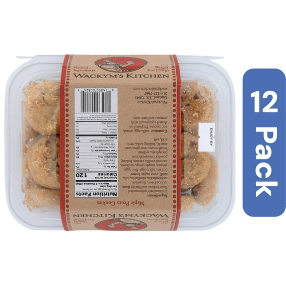 Wackym's Kitchen Maple Pecan Cookies 8 oz (Pack of 12)
