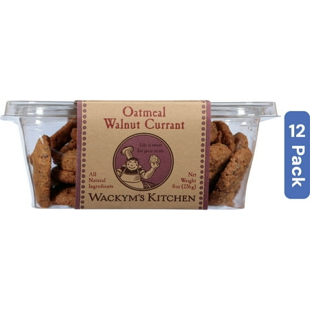 Wackym's Kitchen Oatmeal Walnut Cookies 8 oz (Pack of 12)