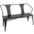 thumbnail image 1 of Waco Industrial Bench in Vintage Black Metal by LumiSource, 1 of 8