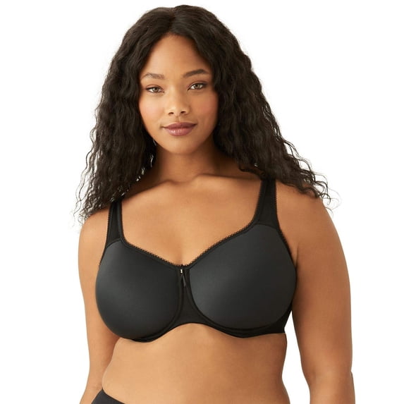 Wacoal Womens Plus-Size Basic Beauty Contour Spacer Bra, Black, 34DD