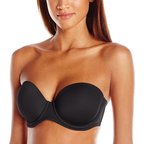 Wacoal Red Carpet Strapless Full Busted Underwire Bra Style 854119 Black 34B