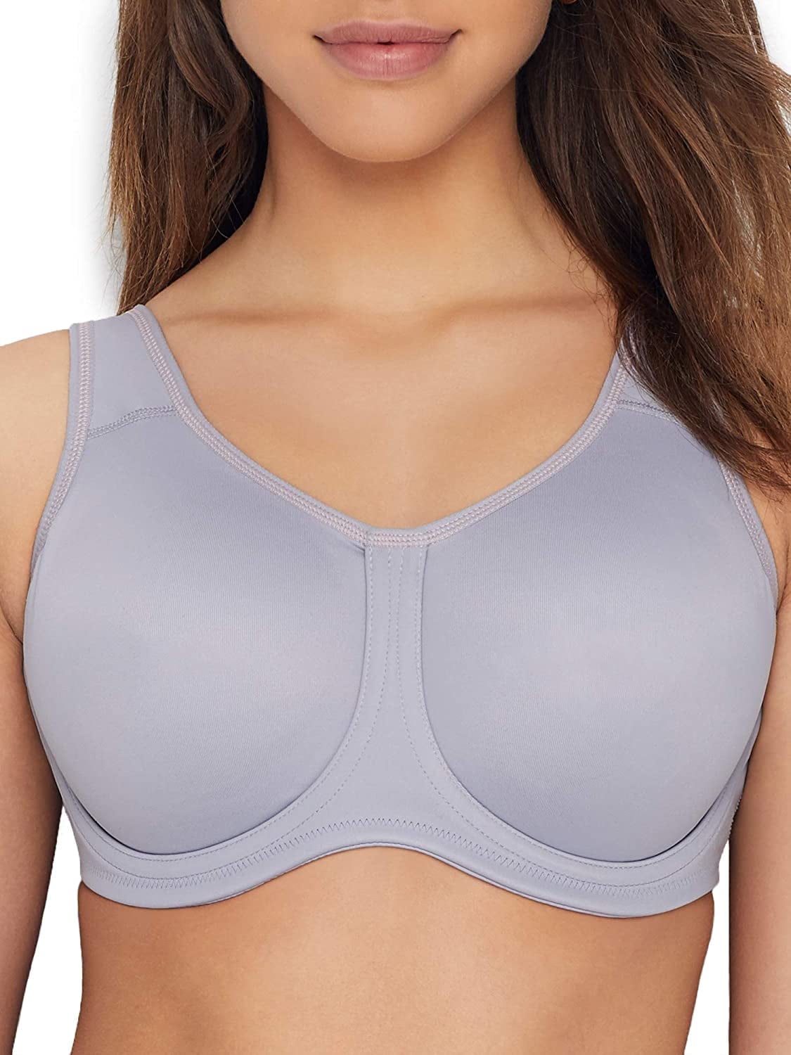 Wacoal Women's Underwire Sport Bra 40G Lilace Gray With Zephyr
