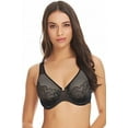 thumbnail image 1 of Wacoal womens  Stark Beauty Underwire Bra, 32DDD, Black, 1 of 2