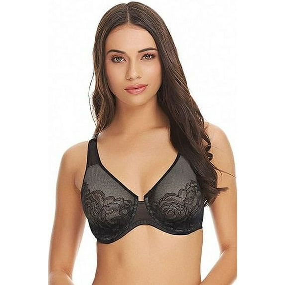 Wacoal womens Stark Beauty Underwire Bra, 32DDD, Black