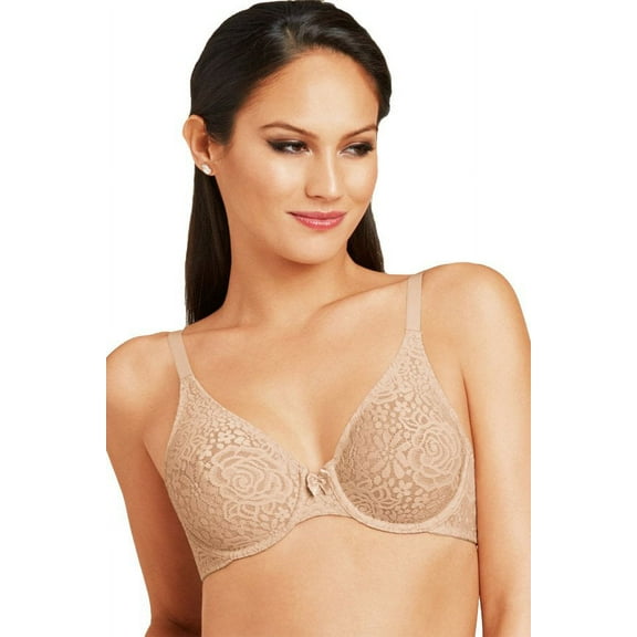 Wacoal Women's 36C Halo Lace Underwire Bra, Natural Nude