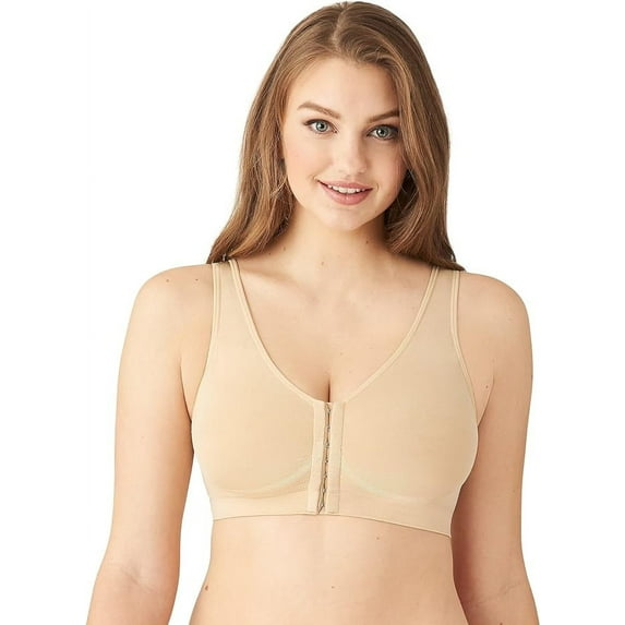 Wacoal Women's B-Smooth Front Close Bralette, Sand, 40