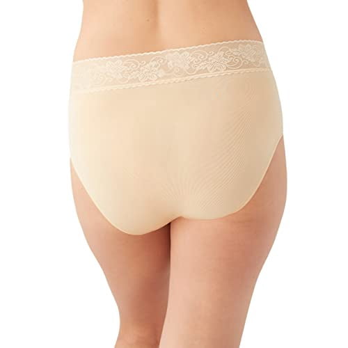 Wacoal Women's Comfort Touch Brief Panty in Beige | Plus Size Medium |