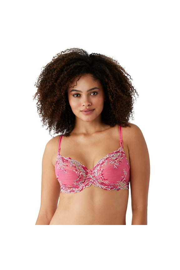 Women's Embrace Lace Underwire Bra, Hot Pink/Multi, 40DD