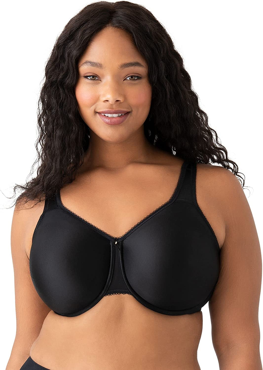 (取寄) ワコール レディース ベーシック ビューティ フル フィギュア アンダーワイヤー ブラ 855192 Wacoal women  Basic Beauty Full Figure Underwire Bra 855192 Black Wacoal Basic Beauty Full Figure Seamless Underwire Bra 855192