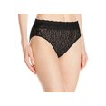 thumbnail image 1 of Wacoal Women's Halo Hi-Cut Brief, Black, Small, Black, Size Small, 1 of 3